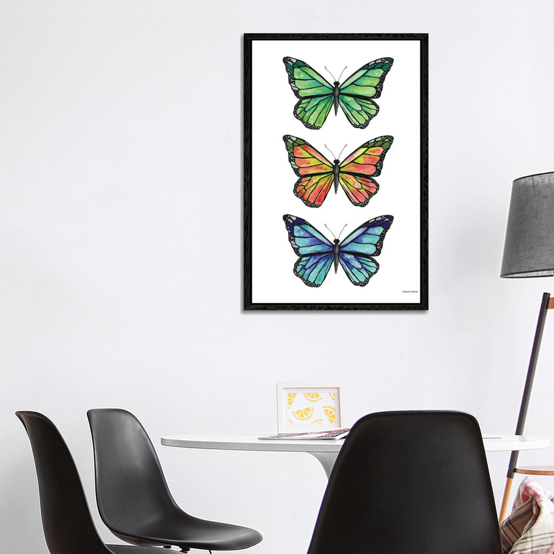 Stacked Wonderful Butterflies von Rachel Nieman - Galerie- Giclée auf Leinwand