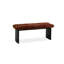 Banc rembourré en bois massif brun-1923591256
