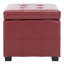 Repose-pieds carré avec rangement en similicuir de 18,3 po Graysie-9732038