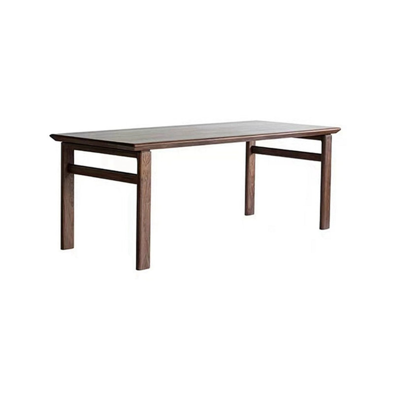 Walnut Solid Wood Dining Table, 29.52"H x 62.99"L x 27.55"W