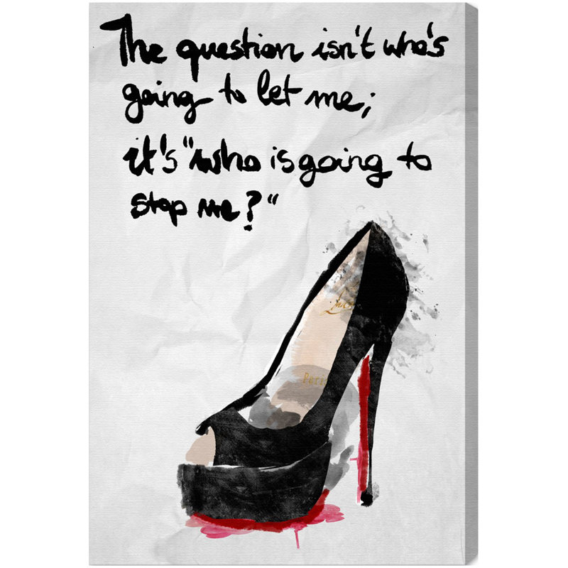 «Who's Going to Stop Me», impression sur toile, H 16 po x l 24 po, Toile tendue