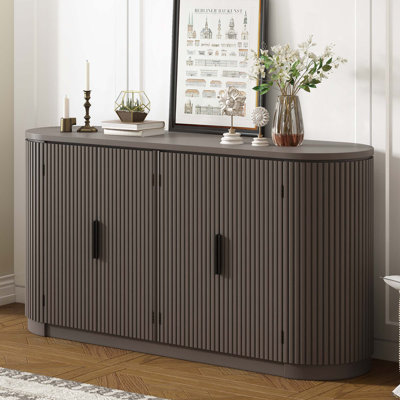 Storage Cabinet With Metal Handles