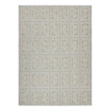 Rug & Kilim’S Scandinavian Rug In Beige, Ivory And Ice Blue Geometric Patterns
