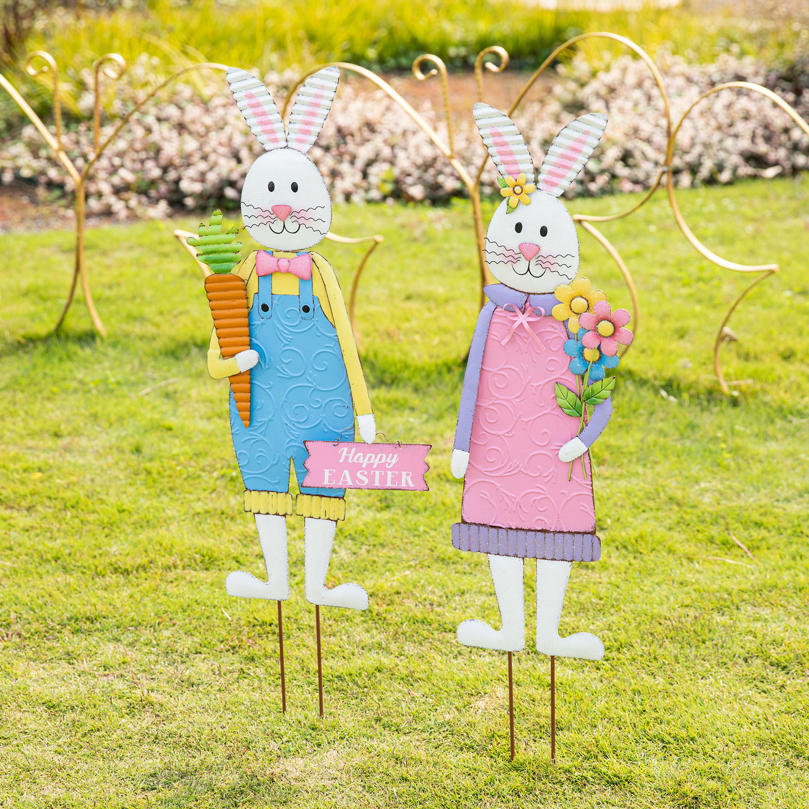 Osbourne 2 Piece Garden Stake Set
