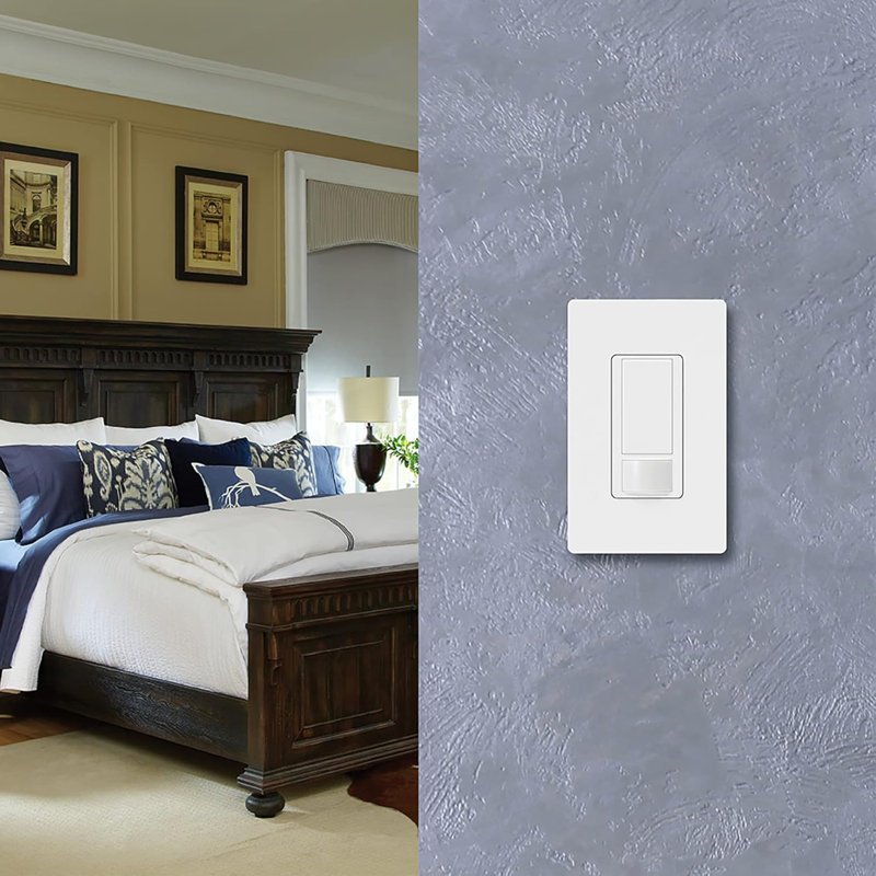 Lutron 2 Amp Single Pole Motion Sensor Alarm/Sensor Switch Watthite 1 Pack
