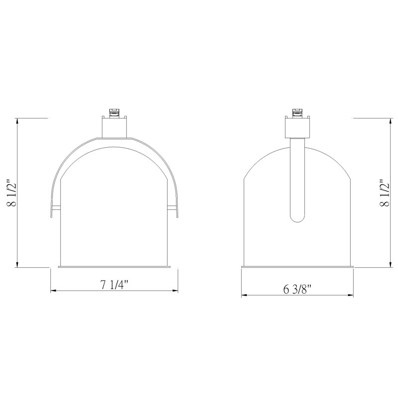 Spots inclus, Blanc, H 9 po x l 18,3 po x P 24,5 po, Fluocompacte / DEL / halogène