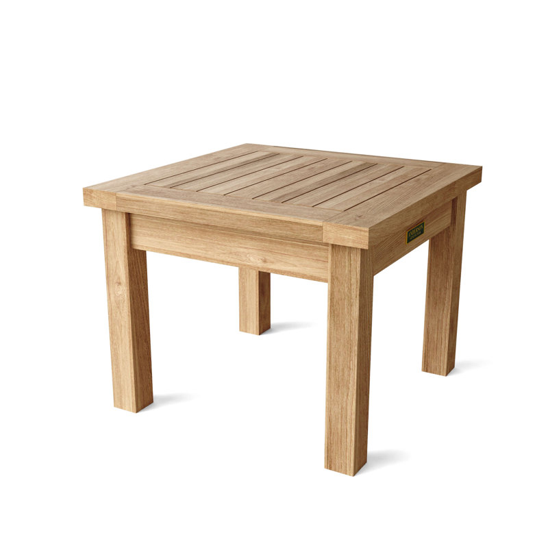 Bahama Outdoor Square Teak Side Table