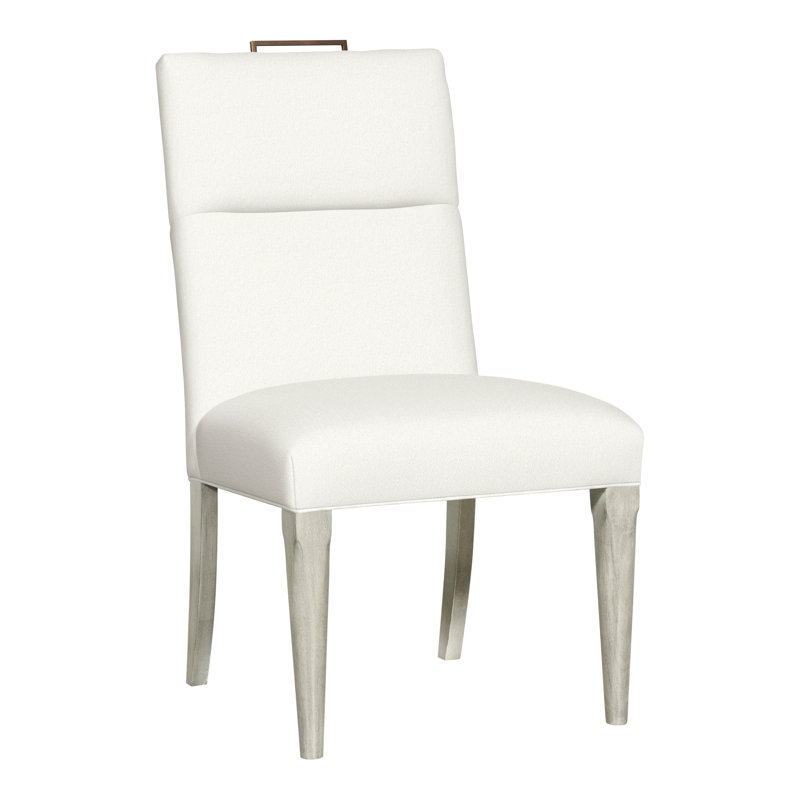 Thom Filicia Home Fabric Tight Back Side Chair, Kennelly Snow, Wrenn