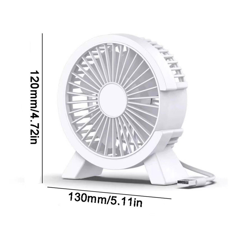 Kbndieu Mini Portable Silent Plug-in Fan, White