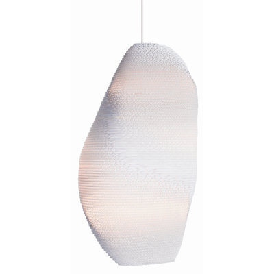 Luminaire suspendu en carton recyclé Scraplights
