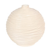 Waves Off White 12" Indoor / Outdoor Resin Table Vase