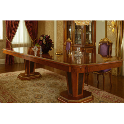 Grand European Double-pedestal Dining Table