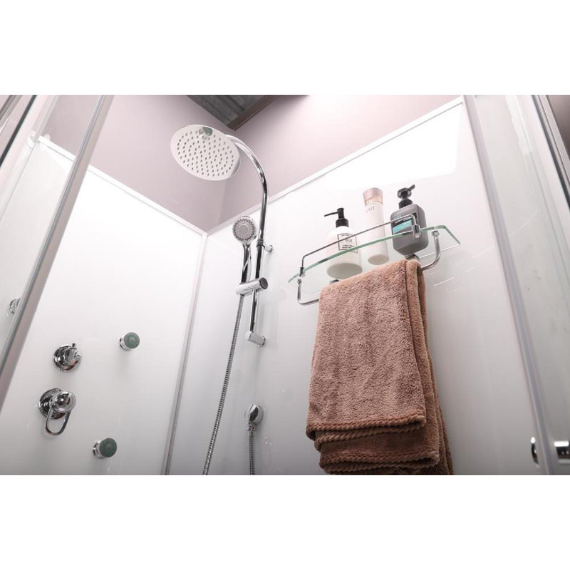 Vidalux Hydro SS712 Left White Shower Cabin 1200 x 800