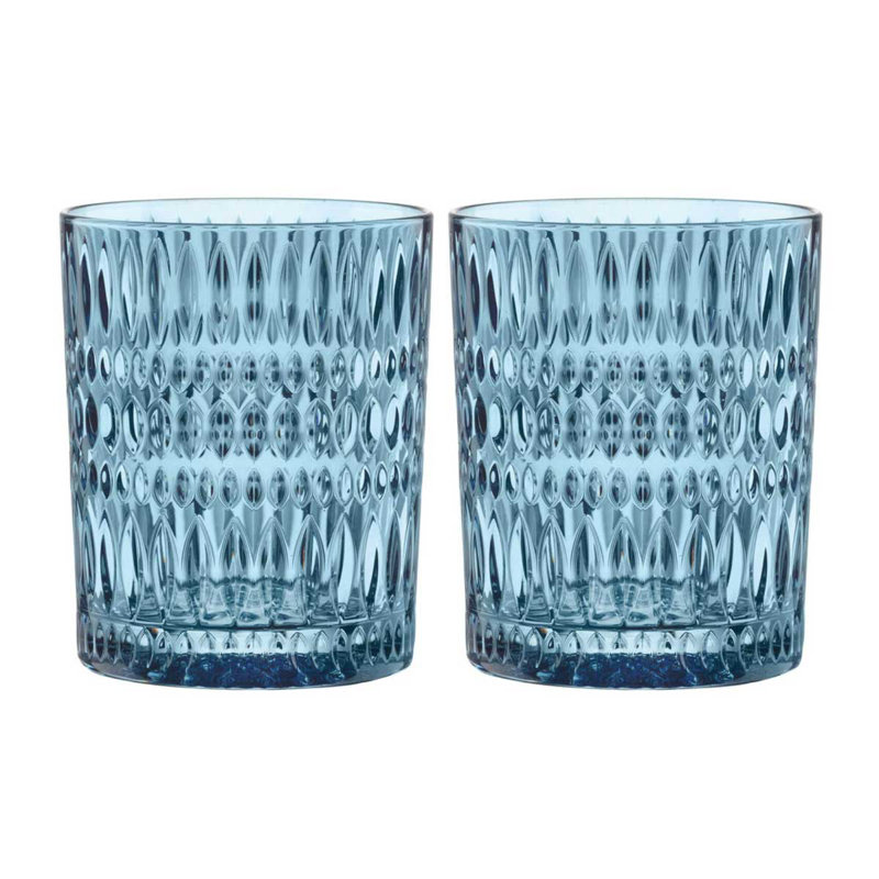 Verre à whisky, ensemble de 2, Bleu