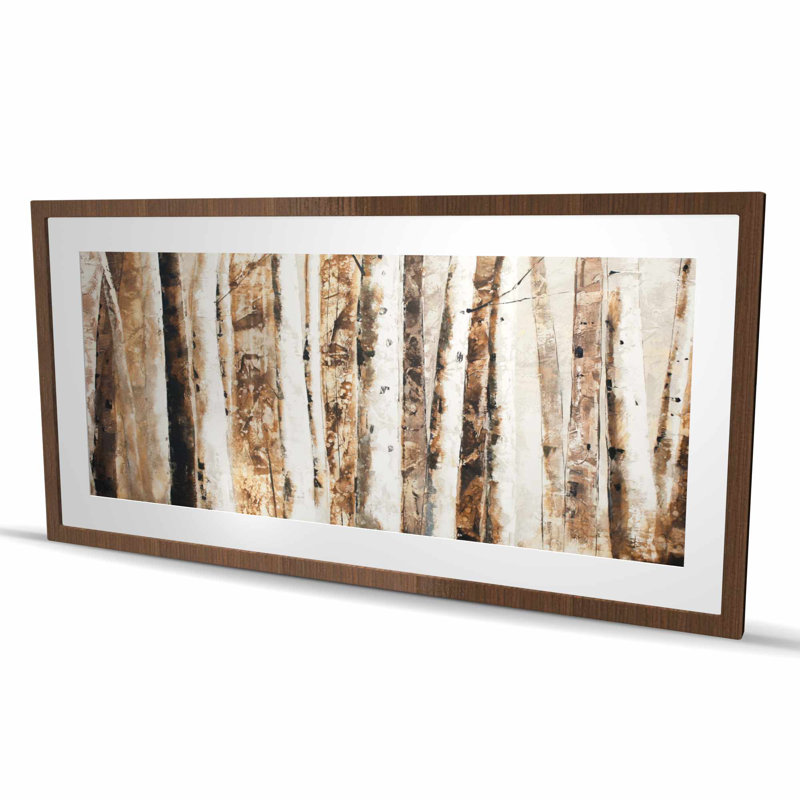 «Trees of an Abstract Forest - Landscape», reproduction encadrée