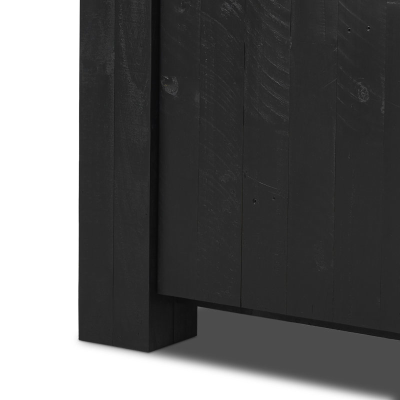 Finnian Sideboard-Light Blonde Pine, Aged Black Pine