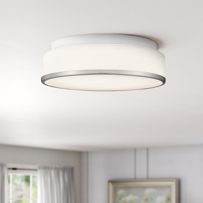 Plafonnier encastré 12 "avec verre givré