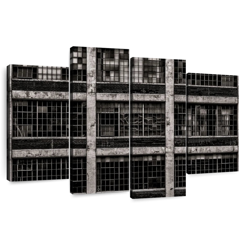 Géométrie de bâtiment rétro I, H 27 po x l 43 po