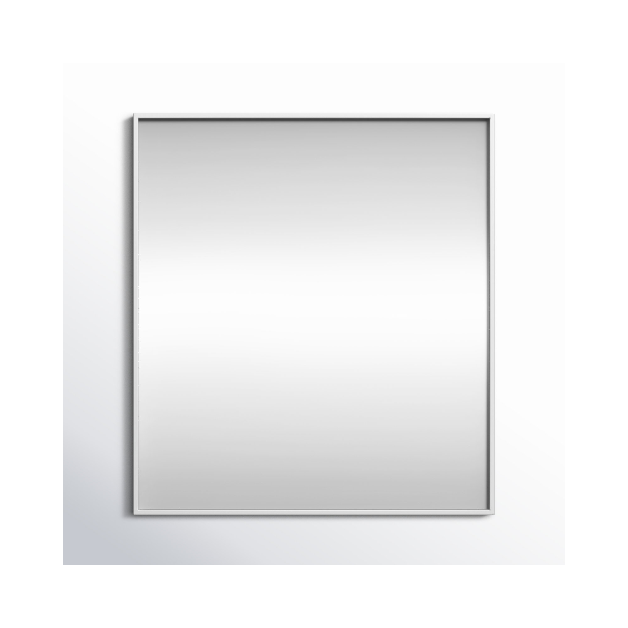 Sabine Metal Rectangle Wall Mirror, 40" x 36", Silver