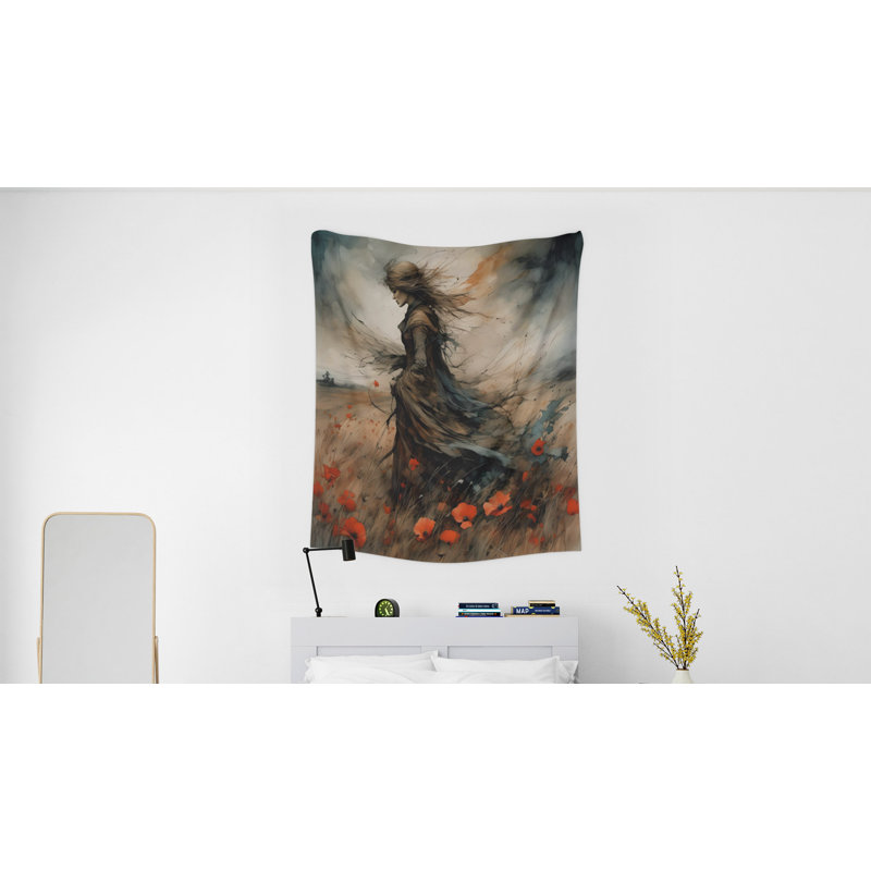 Tapisserie murale, H 60 po x l 51 po x P 0,5 po