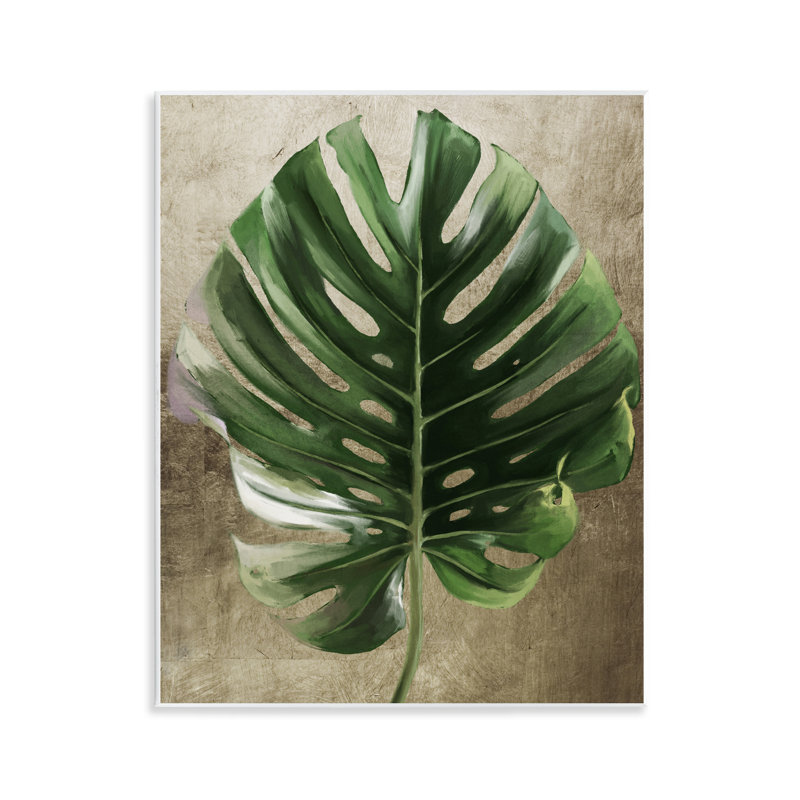 Earthy Exotic Leaf Wall Plaque, design by Anna Lischenko