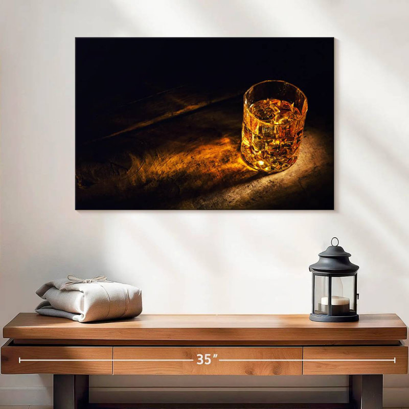 Yarlin Golden Whisky, H 30 po x l 45 po
