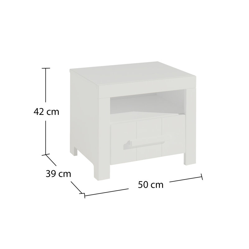 Erik 50 cm W Bedside Table