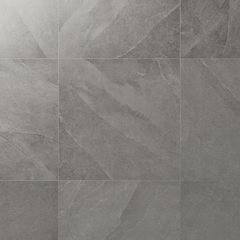 Fordham 12x24 Matte Porcelain Stone Look Floor and Wall Tile, Gray