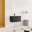 Meuble-lavabo mural flottant 30 po avec lavabo en céramique et porte d'armoire à fermeture en douceur