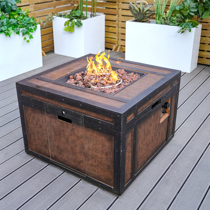Sedric Square Propane Smokeless Fire Pit