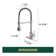 Single Handle Pull Down Kitchen Faucet with Touchless Sensor and Deck Plate