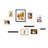 Engineered Wood Picture Frame - Set of 7 with Mat-2063421981