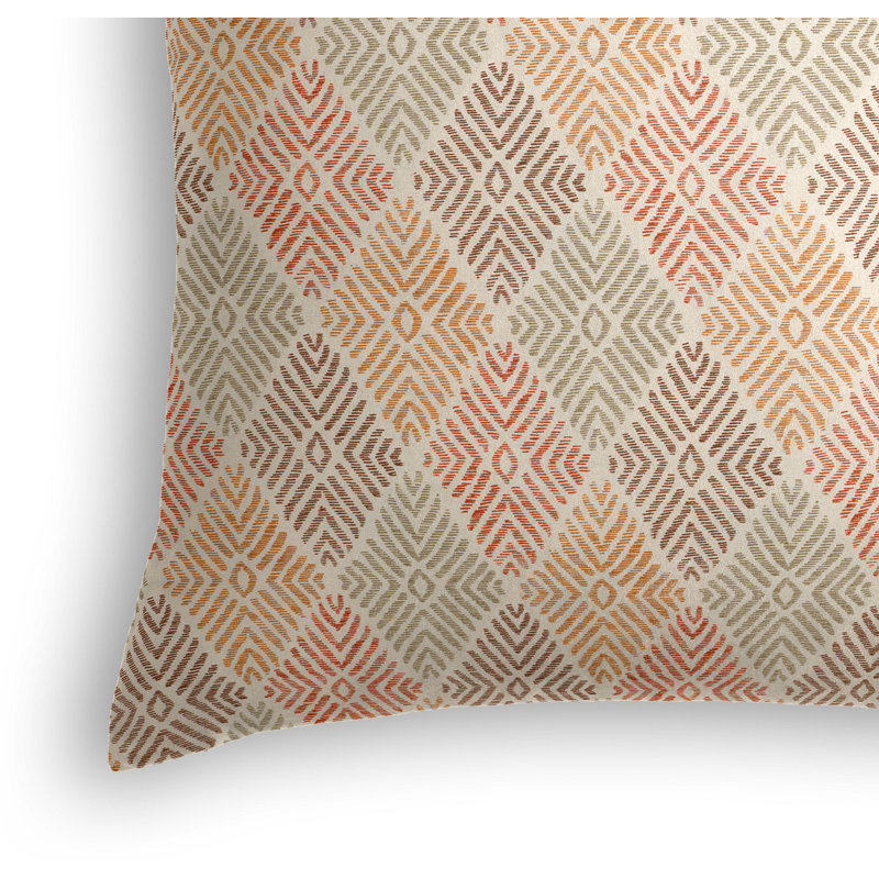 Globetrotter Square Pillow Cover & Insert, Autumn, 16" x 16"