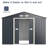 9 ft. W x 6 ft. D Galvanized Steel Storage Shed