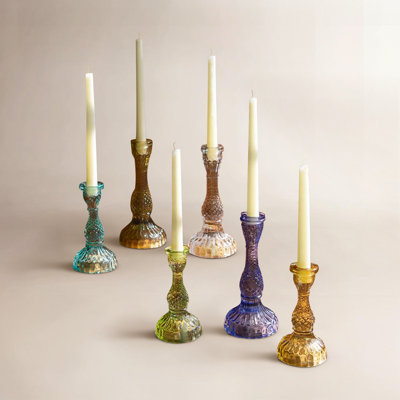 Elberon Glass Candlestick Holder