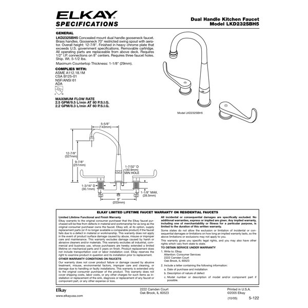Dimensions du produit