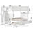 Blaisdell Solid Wood Staircase Kids Bunk Bed with Roll Out Trundle-2032192202-2032192203
