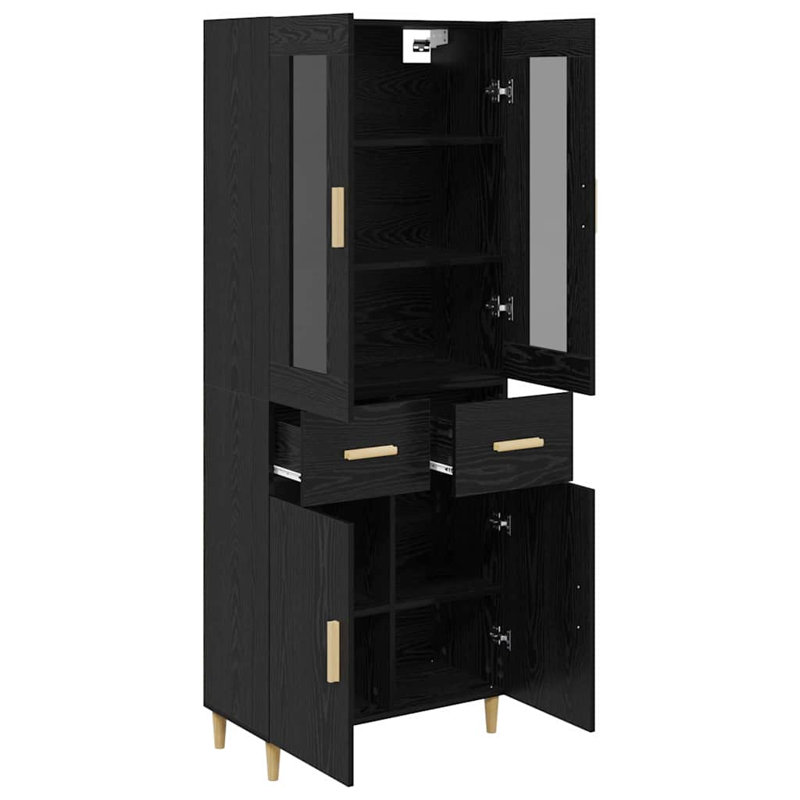 69.5cm Sideboard, Black Oak