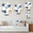 Abstract Of Dark Blue and Gold Cloud - Modern wall clock-93602239