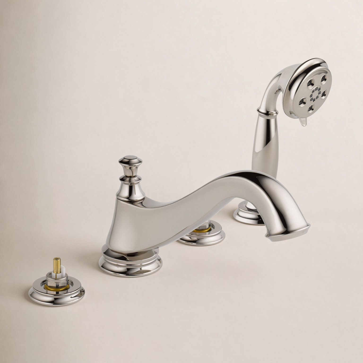 Cassidy™ Deck-Mounted Roman Tub Faucet, Brilliance Polished Nickel