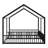 Metal House Platform Bed with Open Concept Design-128993121