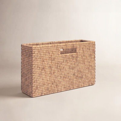 Rattan Free Standing Magazine Rack