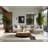 Soft Plush Dunmire Bronze Shield Spear Minimalist Area Rug in Beige – Black Binding-1999490607