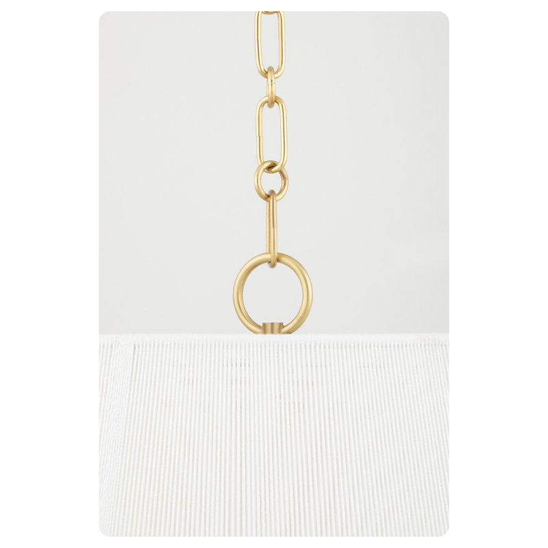 Debi 1 Light Pendant, 18" W