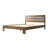 Queen Size Bed Frame with Headboard & Footboard Solid Wood Platform Bed, Central Metal Legs, 12 Sturdy Slatted Base, Easy Assembly, No Box Spring Needed, Anti-Noise & Slip-Free, Walnut Finish-1122935839-1122935827
