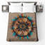 Couvre-lit matelassé à motif géométrique circulaire toutes tailles-126176629