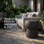Table d'appoint double tonneau, table d'appoint en béton d'extérieur MGO, tabouret de jardin pour table de bout Crack Texture-126609739