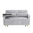 Magnificent Gray Corduroy With Pull-Out Tabletop & Port Extraordinary Movable Table And Input-523849894