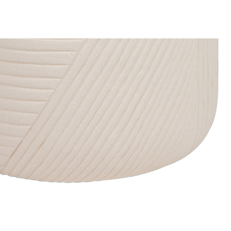 Provenance Signature Handmade Ceramic Planter, Matte Sand