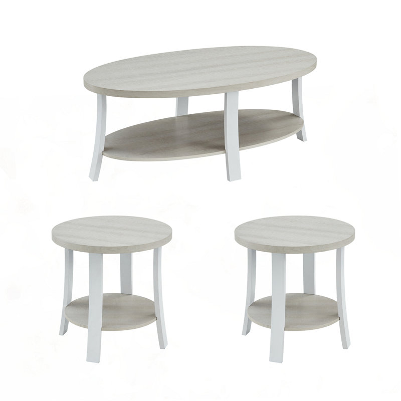 Ensemble de tables basses 3 pièces Contemporary